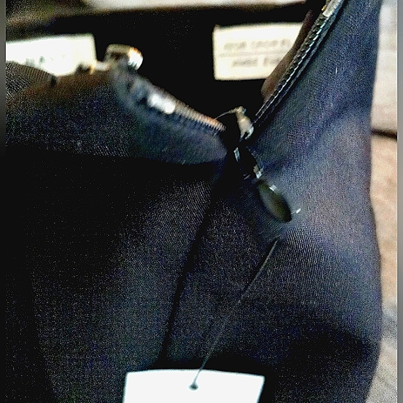 Pure Navy Astor crop flare black side zip trouser size 10 NWT - Picture 5 of 6